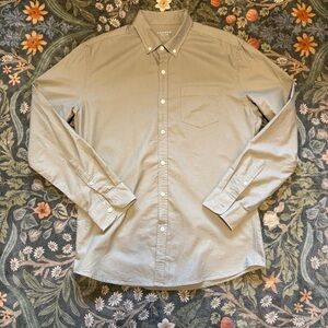 Connor Men’s Gray Button Down Cotton Minimalist Capsule Dress Shirt Slim Fit M